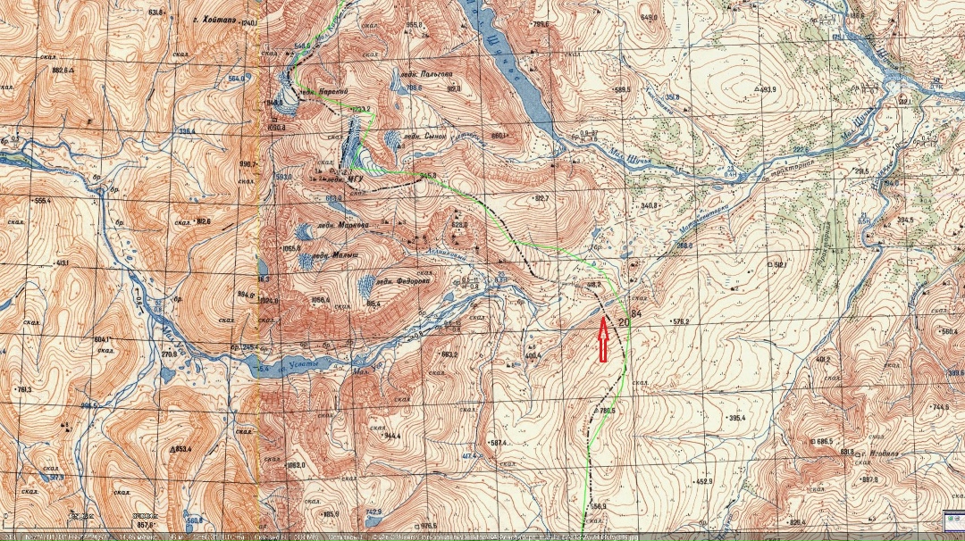 Рис 11. Проход М.Уса - М.Щучья