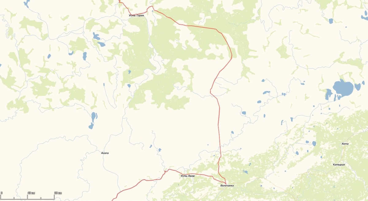 Рис. 3. Волочанка - Усть-Тарея